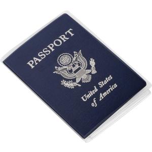 5 Pack Passport Cover Protector Case Clear Plastic Vinyl ID Card Holder