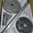 52 Inch Low Profile Ceiling Fans with Lights and Remote, Flush Mount Modern Ceiling Fan, 3CCT Dimmable DC Ceiling Fan for Bedroom, Living Room, Brushed Nickel