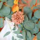 Artificial Wedding Dahlia Flowers 25 pcs Fake Roses with Stem for DIY Wedding Decor Centerpieces Arrangements Bouquets (Shades of Burnt Orange)