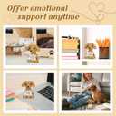 AceThrills Positive Crochet Animal, Dachshund Gifts for Women, Funny Handmade Emotional Support Best Friends Christmas Birthday Graduation Gifts for Women Men Dachshund Decor