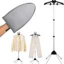 Steamer Hanger Stand,Steamer Stand For Clothes,Garment Rack For Steaming Clothes,Garment Hanger For Steaming Clothes Holder (Rack + Iron Gloves)