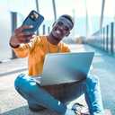 SPIDERCASE Designed for iPhone 16 Pro Case, [12 FT Military Grade Protection] 2 Pack [Tempered Glass Screen Protectors] Heavy Duty Shockproof Flip Cell Phone Cases,Sea Blue