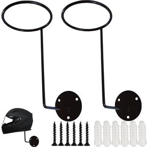 TIHOOD 2PCS Helmet Hanger Helmet Holder Rack Wall Mounted Hook for Coats, Hats, Caps, Motorcycle Accessories