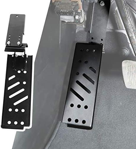 JeCar Dead Pedal Steel Foot Rest Compatible with Jeep Wrangler 2018-2023 JL JLU, Black (DO NOT Fit 4xe Model)