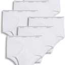 Jockey Men's Underwear Big Man Classic Brief - 6 Pack (White), 36