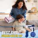 ALLROAD Electric Water Guns Rechargeable Automatic Squirt Guns Long Range, Powerful Water Soaker Gun Toy, Water Squirters for Kids & Adults Summer Pool Beach Party, Blue