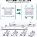 Starlink Mini Car Mount, Starlink Mini Suction Cup Mount Kit, [Freely Installation - Strong Suction] Suitable for Stable Satellite Signal in Interior/Exterior Glass, Car Roof, RV, Boat