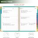 Planner -2026, Hardcover Weekly & Monthly Calendar Planner, January 2026 - December 2026, 8.5" x 11", Daily Agenda Book with Colorful Tabs, College Organizer Notebook, School & Work Supplies for Student Teacher Classroom