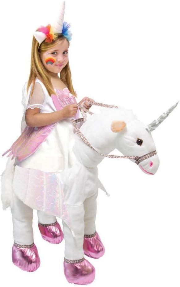 Kids Unicorn Ride On Costume T-Rex Dragon Animal Halloween Cosplay - Unicorn-M