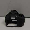 Soft Silicone Camera Case Cover for Canon Rebel T6/1300D, T7/1500D DSLR - Black with Button Marking