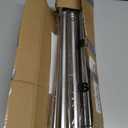 Silver Long Curtain RodTension Shower Curtain Rods 30 to 88 inch Adjustable Spring Heavy Duty Rods for Bathroom Windows Outdoor No Drill No Slip Stainless Steel