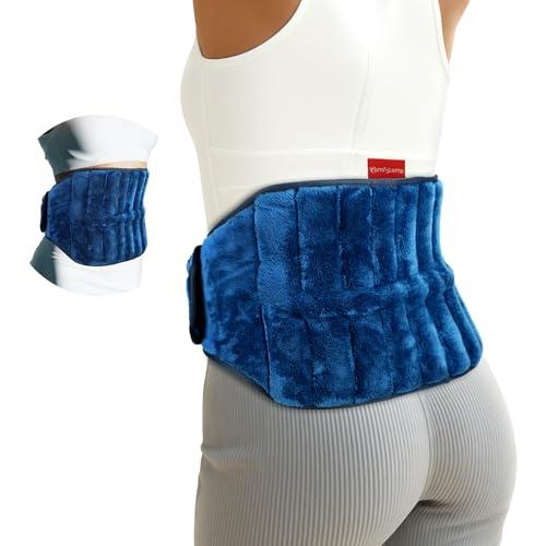 Comfytemp Microwave Heating Pad for Back Pain Relief, FSA Eligible HSA, 2.5LB Wearables Microwavable Heating Pads, Moist Heat Therapy for Sciatica, Waist Coccyx, Warm Compress Recovery Get Well Gift