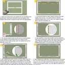 Magnetic Window Screen, Adjustable DIY Window Net Max 59 x 51 with Innovative Magnetic Fastener, Fiberglass Fine Mesh, Window Mesh with 12 Magnets, Mosquito Window Screens for House Windows
