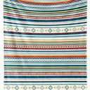 Bestraily Bohemian Throw Blanket Colorful Striped Throw Blanket Boho Flannel Fleece Throw Blankets Sherpa Cozy Fuzzy Plush Super Soft Throw Blankets for Sofa Bed Chair 60" X 80"