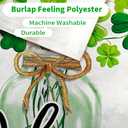 2 x CROWNED BEAUTY St Patricks Day Garden Flag Shamrocks Clover Mason Jar 12x18 Inch Double Sided Green Holiday Decoration for Outdoor Lawn Yard CF1939-12