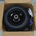 (2-Pack) 11x4.00-5 Lawn Mower Tires, 11x4.00-5 Tire and Wheel Assembly Universal Lawn Mower/Yard Tractor Turf Tires 4 Ply - 3.4 Centered Hub with 3/4 Bushing