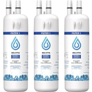 BELVITA Replacement for EDR1RXD1, W10295370A, Filter 1, WHR1RXD1, KAD1RXD1, Compatible with Kenmore 46-9081, 9081, 46-9930, 9930, P4RFWB, P8RFWB2L Refrigerator Water Filter 3 Pack