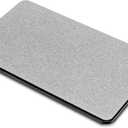 madesmart Drying Stone Dish Mat, Ultra-Fast Drying Mat for Dishes & Glassware, Diatomaceous Earth, Absorbs Water Instantly, Non Slip Base, Gray