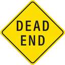 Dead End Sign 24 x 24 Inches Reflective Aluminum Traffic Road Sign