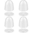 Toilet Bolt Caps Universal Toilet Seat Floor Bolts Caps Floor Bolts Snap On Caps with Washers for Easy Installation, 1.44 Inch Height
