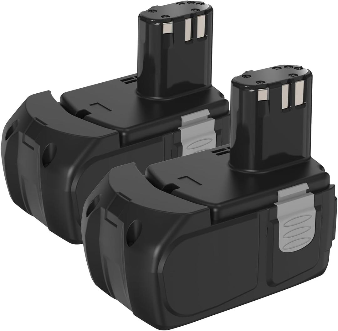 2Pack 4.0Ah 18V Battery Replacement for Hitachi BCL1815 BCL1820 BCL1825 BCL1830 BCL1840 EBM1830 327730,327731,C18DLP4,CJ18DLP4,CR18DMR,DH18DL Cordless Tools