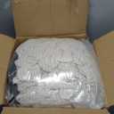 HIGOGOGO Round Stuffed Pouf Ottoman, Corduroy Poufs with Foam Chunk Filling, Furry and Fluffy Pouf Foot Stool Storage Ottoman, 20 X 15 Floor Poufs Foot Rest for Living Room, Beige