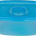 Glad GladWare FreezerWare Food Storage Containers with Lids, Large Rectangle BPA Free Plastic for Freezing Soups Meals and Batch Cooking, Crack Resistant, Microwave Dishwasher Safe, 64 Oz, 2 Count