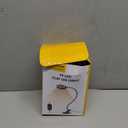 Glocusent Clip on Light, 72 LEDs Clip on Lamp with Amber Night Light, 3 Colors & 5 Brightness Bed Lamp, 30/60-Min Auto Off Timer, Perfect Eye Caring Reading Lamps for Bed/Headboard/Table/Desk (Black)