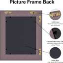 ArtXO Wood Vintage A4 Picture Frames for Living Room Wall Decor: Classic Gold 8.25x11.75 Gallery Wall Frame for Canvas, Poster, Diploma, Family Friends Photo Display