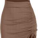 ZAFUL Women's Sleeveless Dress Sexy Midi Halter Dresses Criss Cross Cami Womens Casual Clothes for Party Small