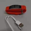 Potty Training Watch - Rechargeable Silent Vibrating Alarm Wristband - Medical Reminder Watch - with Timer and 15 Daily Alarms (Red-Large)