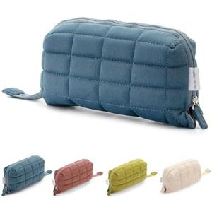 Mr. Pen- Large Capacity Pillow Pencil Case, Blue Pencil Pouch, School/College Pencil Case 2 Pack