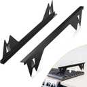 Stove Gap Covers Stainless Steel -Length 23.4" Width 0.79",Stove Gap Filler, Oven Gap Filler, Oven Side Gap Filler, Range Trim Kit, Heat Resistant and Easy to Clean, Black (2PCS)