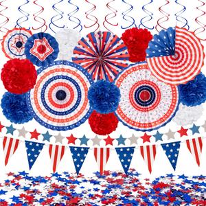 29PCS 4th/Fourth of July Patriotic Decorations Set
