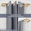 Double Curtain Rods Warm Gold,Room Darkening Drapery Rod for 48-84 Inches,Adjustable 3/4 Inches Front and 5/8 Inches Back Quality Metal Rod for Window,Wrap Around Design