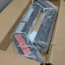 2 Pack Angled Mudflap Hangers Brackets Mud Flap Holder Mounting Kit 30" Length Spring Loaded with Reflective Tapes fit for 2-1/2" Bolt Spacing Semi Trucks, Black