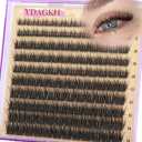Short Lash Clusters 8-14mm Natural Cluster Eyelashes Ultra-Thin Band Cluster Eyelash Extensions Wispy Lash Extension DIY Silk Mink Eyelash Clusters Super Natural