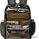 Clear Backpack,Clear Backpacks for School Heavy Duty See Through Bookbag Waterproof Backpack for Men Women (Large-15.5in)