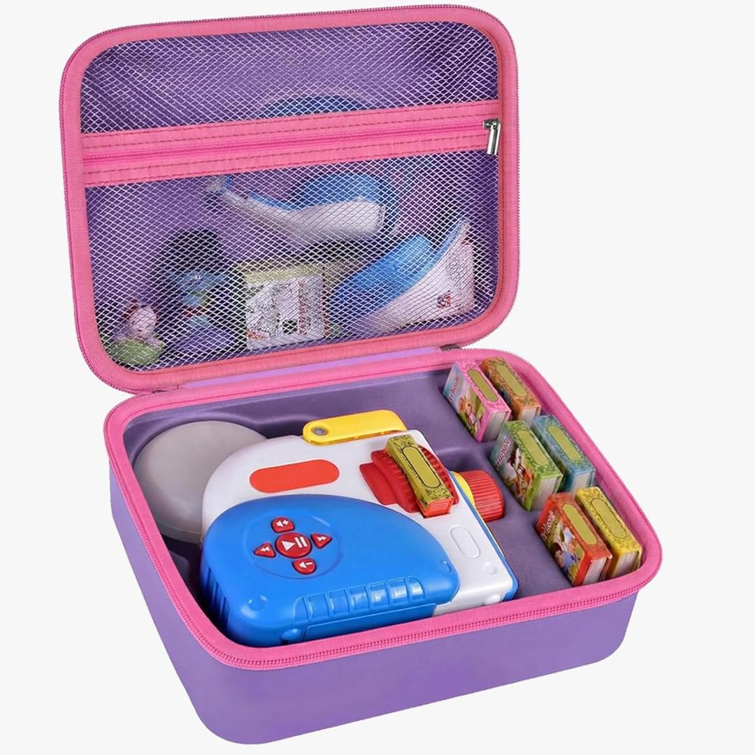 Case Compatible with Little Tikes for Story Dream Machine Books Starter Set, Toys Protective Container for Little Tikes for Storytime Audio Play Real for Character Collection (Box Only), Purple