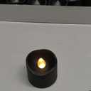 Homemory Black Tea Lights Candles Battery Operated, 200+Hour Flameless Flickering Fake Electric LED Colored Tealights Candles for Halloween, Theme Party, Wedding Table Decor, Holiday Decor, 24Pack