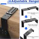 6in Office Cubicle Corner Shelf with Hooks Adjustable More Holes for Greater Durability & Thickness Cubicle Shelf Hanging