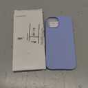 ORNARTO Compatible with iPhone 14 Case 6.1, Slim Liquid Silicone 3 Layers Full Phone Covered Soft Gel Rubber Case Protective Phone Cover 6.1 Inch-Light Blue