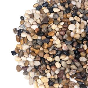 5 lbs Pebbles for Indoor Plants, Succulent, Bamboo, Vase, 3/8" Plant Rocks for Pots Indoor, Small River Rocks Decorative Pea Gravel, Highly Polished (Mixed Color)