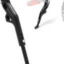 JFG RACING Kickstand for Edirt Bike,CNC Foot Pegs Kick Stand for Electric Dirt Bike Surron Light Bee X and S/E Ride Pro S SS SR/Talaria Sting/X160/X260-Black