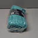 KANGAROO Bathroom Rugs, Chenille Soft Absorbent Bath Rug, Shaggy Shower Mat, Quick Dry Machine Wash Bathmat, Plush Carpet Mats for Tub, Bathtub and Room Home Decor Accessories, 30x20, Turquoise