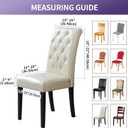 Joccun Chair Covers for Dining Room Set of 2, Dining Chair Slipcovers Stretch Dining Room Chair Covers Seat Protector,Washable Parsons Chair Cover for Home,Hotel,Banquet(Gold,2 Pack)