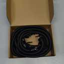 Heavy Duty Bungee Cords 36 inch, 10mm Thick Black Color Cord, 4 Pack with Marine Grade Plastic Coated Hooks for Tarp, Camping, and General Use