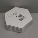 12 Pack Self-Adhesive Acoustic Panels 12" X 10" X 0.4" - Sound Proof Foam Panels for Walls, Stylish Hexagonal Design, Flame Resistant, Absorb Noise and Eliminate Echoes(Pure White)