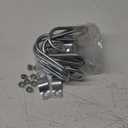 6 Pcs Cross-Connector Pipe Clip Galvanized Steel Cross Pipe Clamp Cross Tube Buckle Fits Pipes OD 1" and 1 1/4"