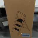 KINGRACK Aluminium 3 Step Ladder, Lightweight Step Stool with Non-Slip Pedals, Handrail, 330 LBS Foldable Step Ladder for Kitchen, Garage, Home, Space Saving, Sturdy and Portable, Black